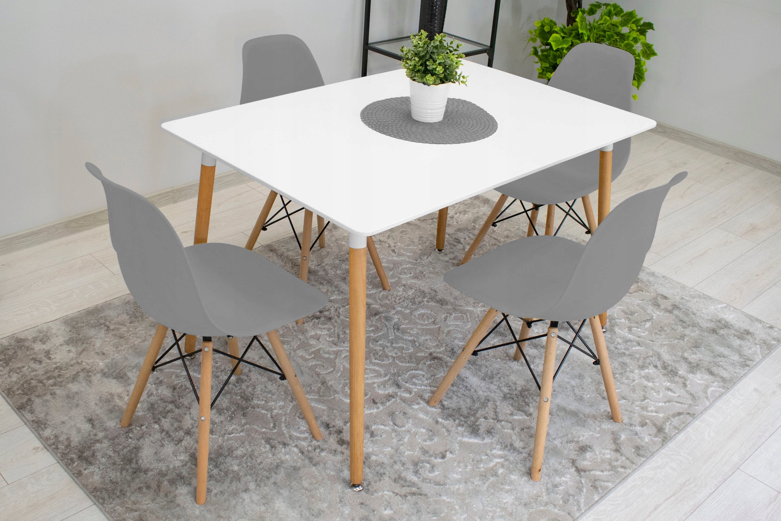 Scaun dining Scandinav pentru bucatarie, 38x42x82cm, gri