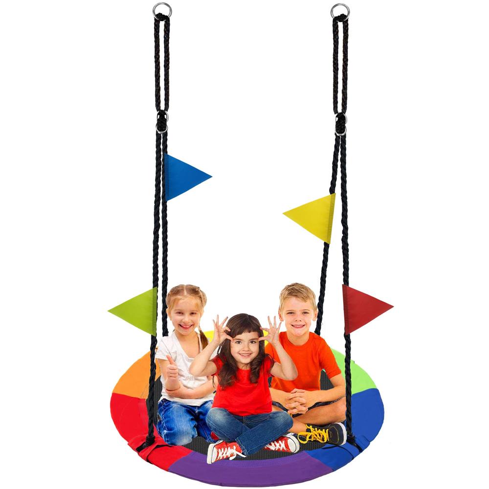 Leagan tip cuib 100cm, inaltime reglabila, 150 kg, Multicolor - 22