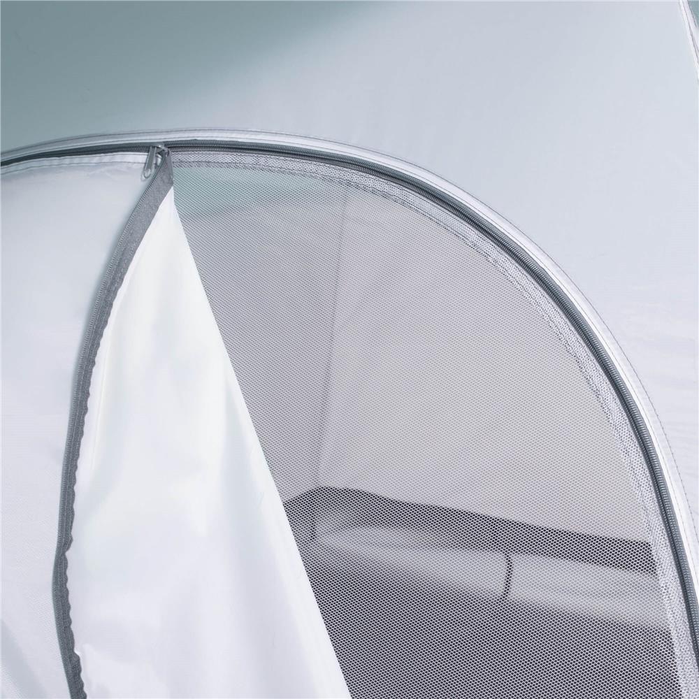 Cort plaja sau camping, impemeabil, cu terasa, 4 locuri, 175x310x130cm, gri albastru - 18