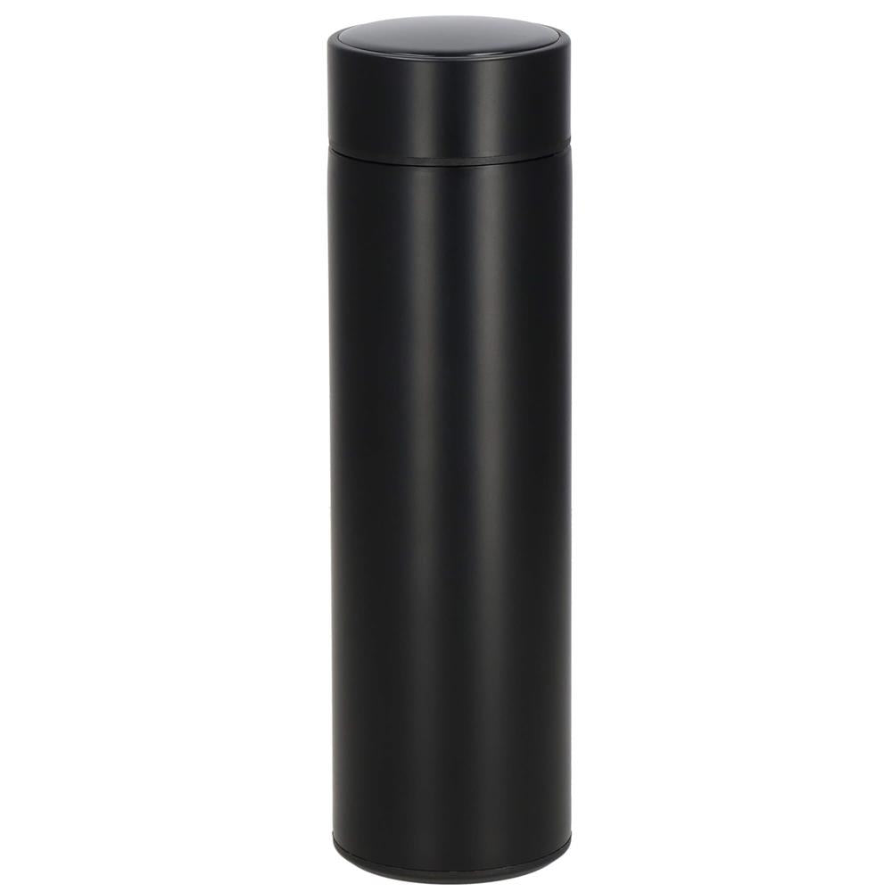 Cana termos Smart, inox, display LED, afisare temperatura, 500ml, 23cm, negru
