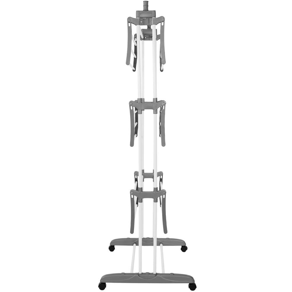 Uscator vertical pentru rufe, mobil si pliabil, cu doua umerase, 75x57x170cm, sarcina 20kg