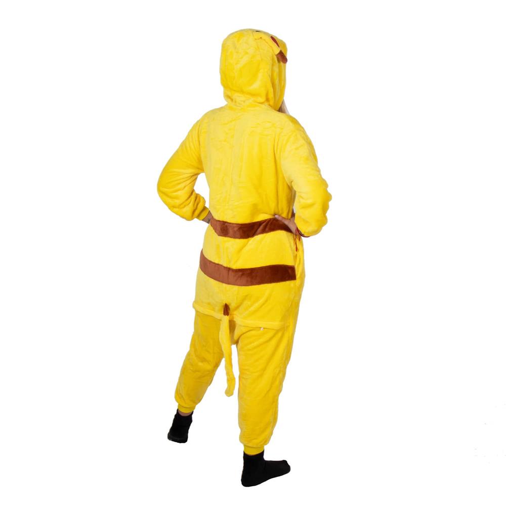 Pijama tip salopeta pentru adulti, model Pikachu, marime M