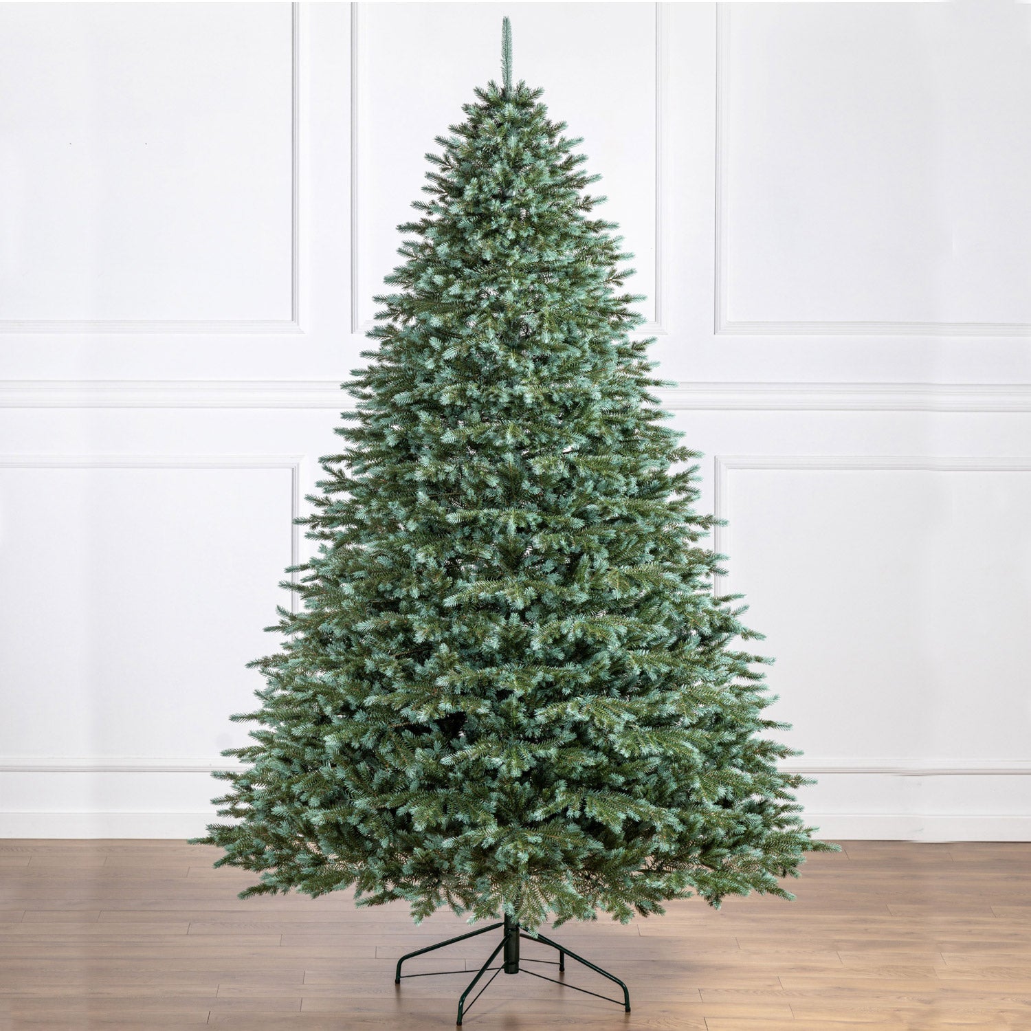 Brad artificial Christmas Deluxe by Sersimo, Alaska Select verde argintiu, integral 3D, 230 cm