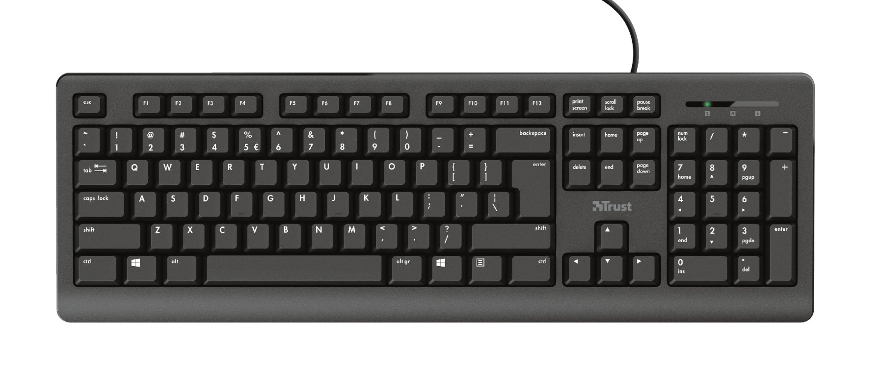 Trust Primo Full-size keyboard silent, "TR-23880"
