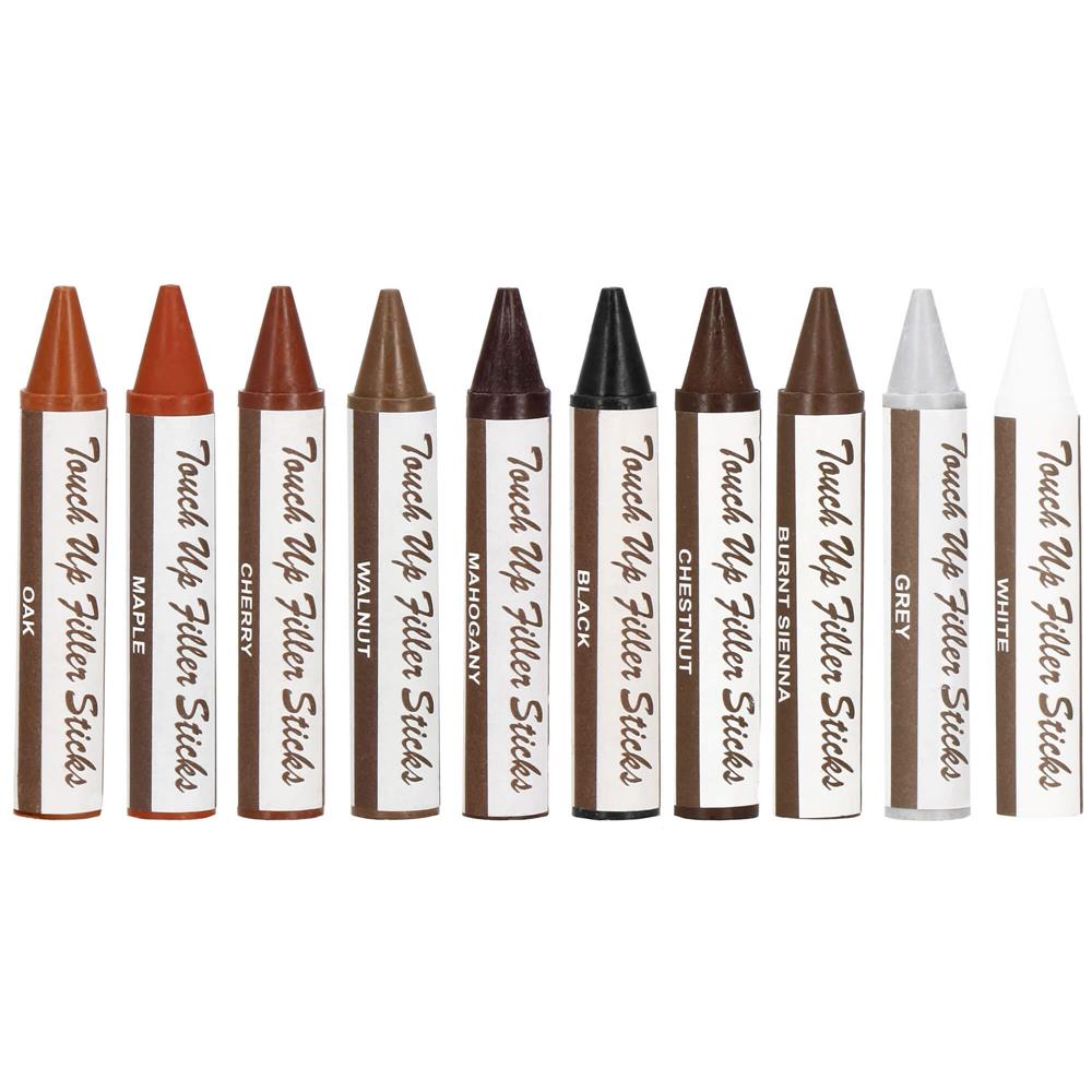 Set 20 markere si creioane de ceara pentru reparatii mobila, multicolor