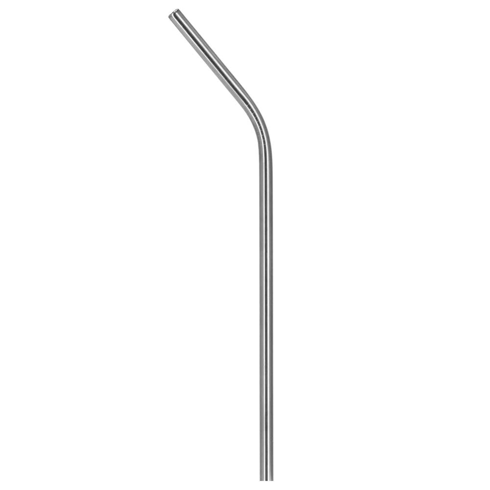 Set 8 paie metalice argintiu, reutilizabile, cu husa depozitare si perii curatat, 215x6 mm