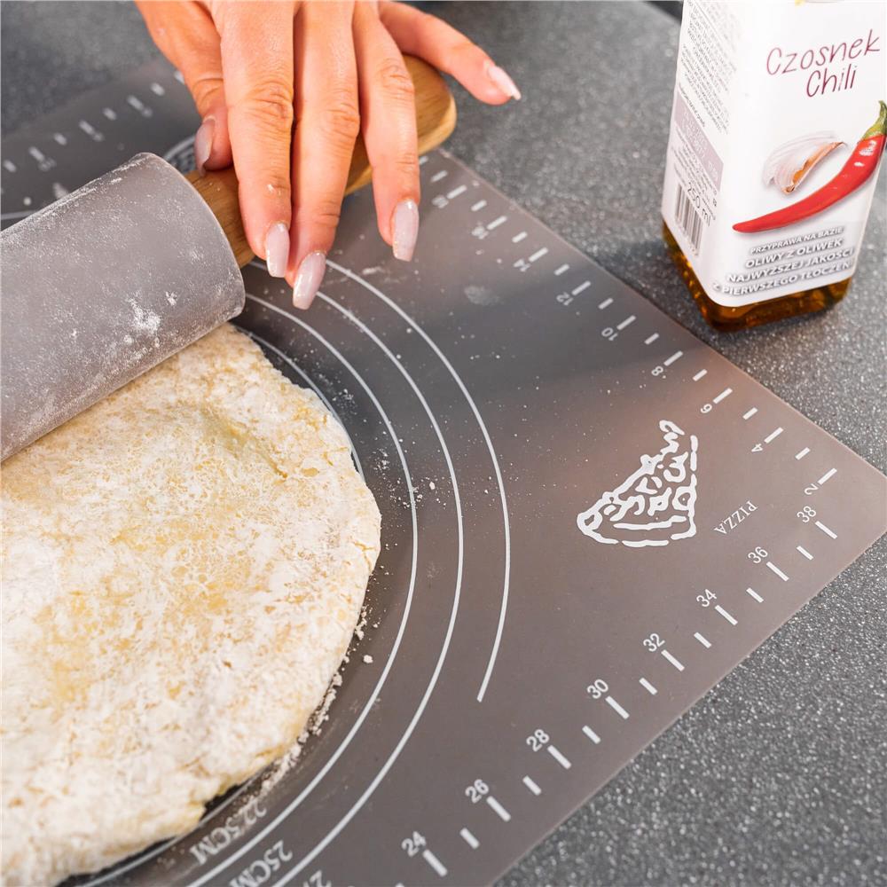 Plansa din silicon alimentar de framantat aluat, rezistenta la temperaturi ridicate, 65x45cm, gri