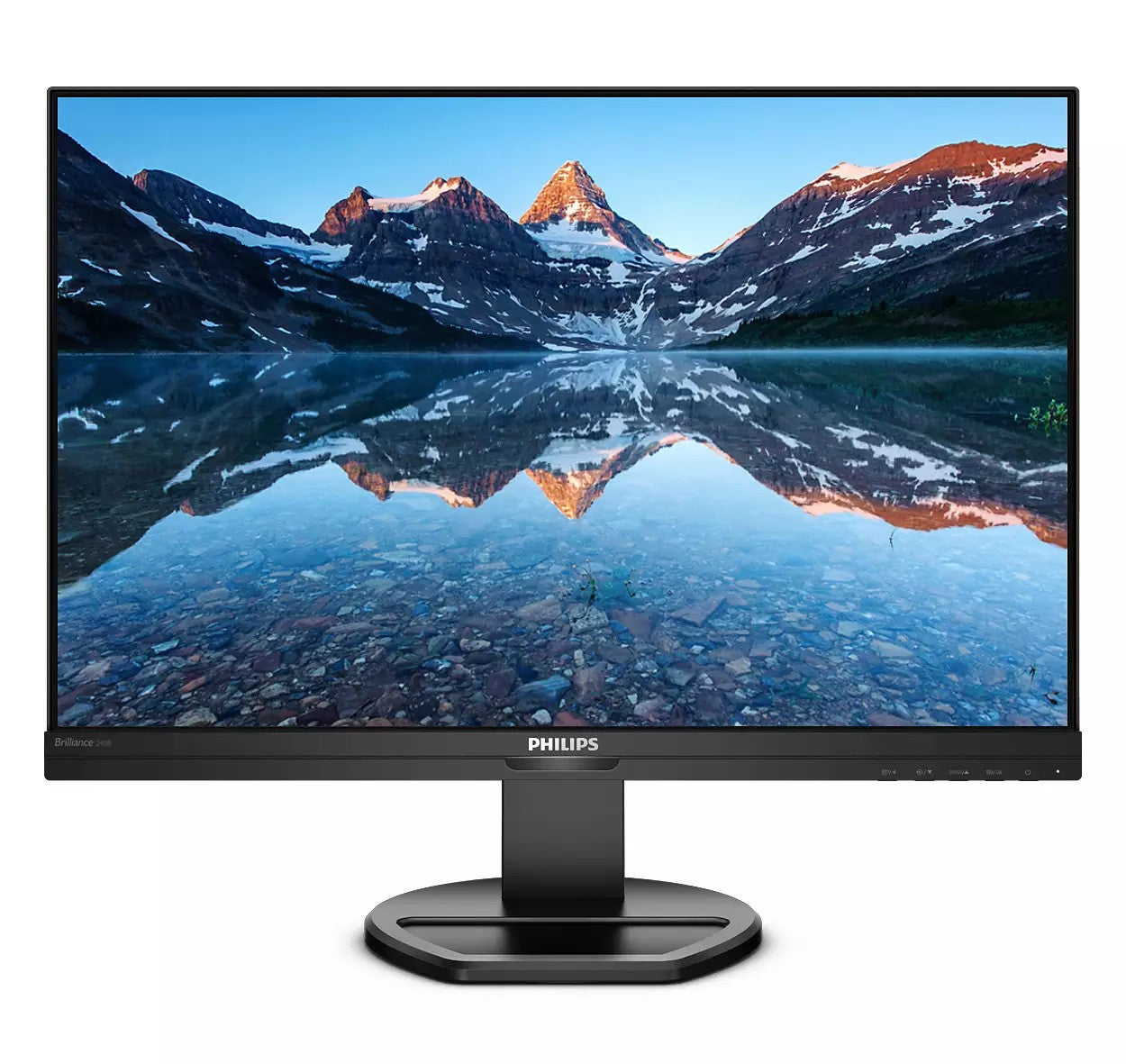 MONITOR PHILIPS 24.1 inch, home, office, IPS, Full HD (1920 x 1080), Wide, 300 cd/mp, 4 ms, HDMI, DVI, VGA, DisplayPort, "240B9/00"