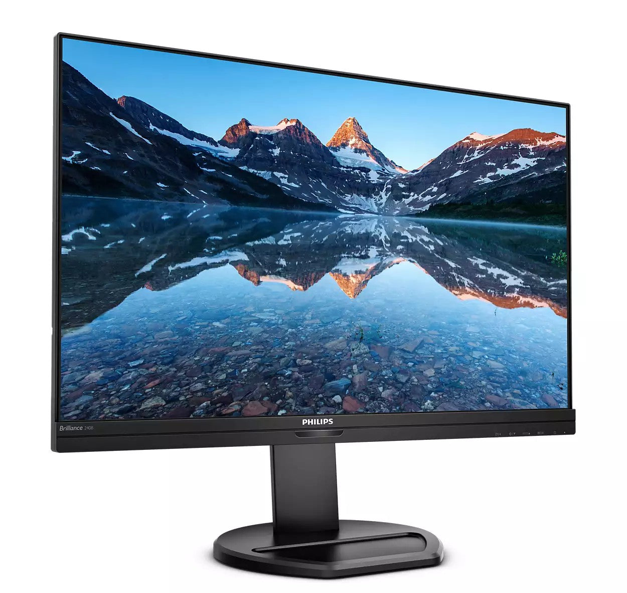 MONITOR PHILIPS 24.1 inch, home, office, IPS, Full HD (1920 x 1080), Wide, 300 cd/mp, 4 ms, HDMI, DVI, VGA, DisplayPort, "240B9/00"