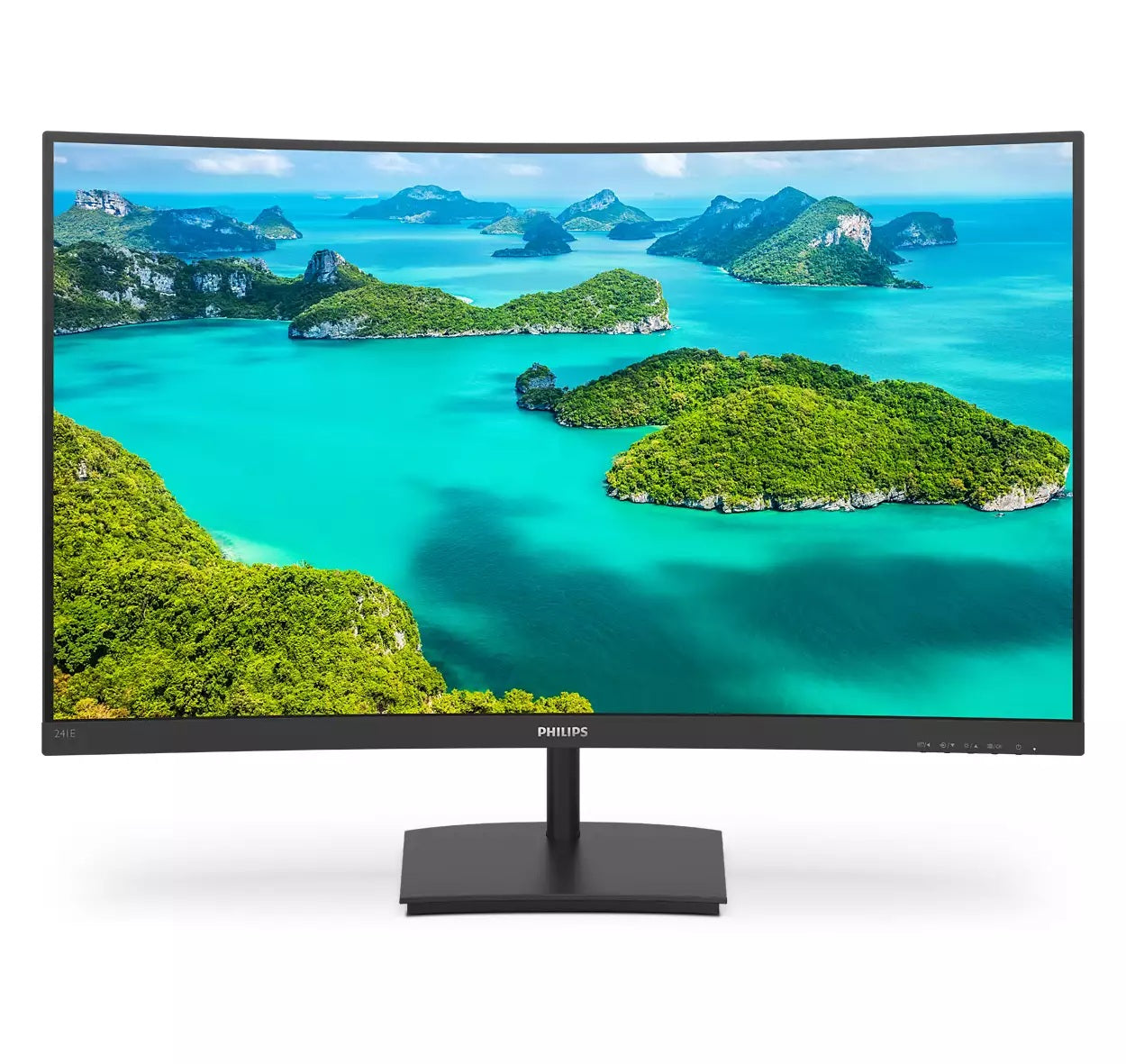 MONITOR Philips 23.6 inch, home | office, VA, Full HD (1920 x 1080), Wide | curbat, 250 cd/mp, 4 ms, HDMI | VGA, "241E1SC/00"