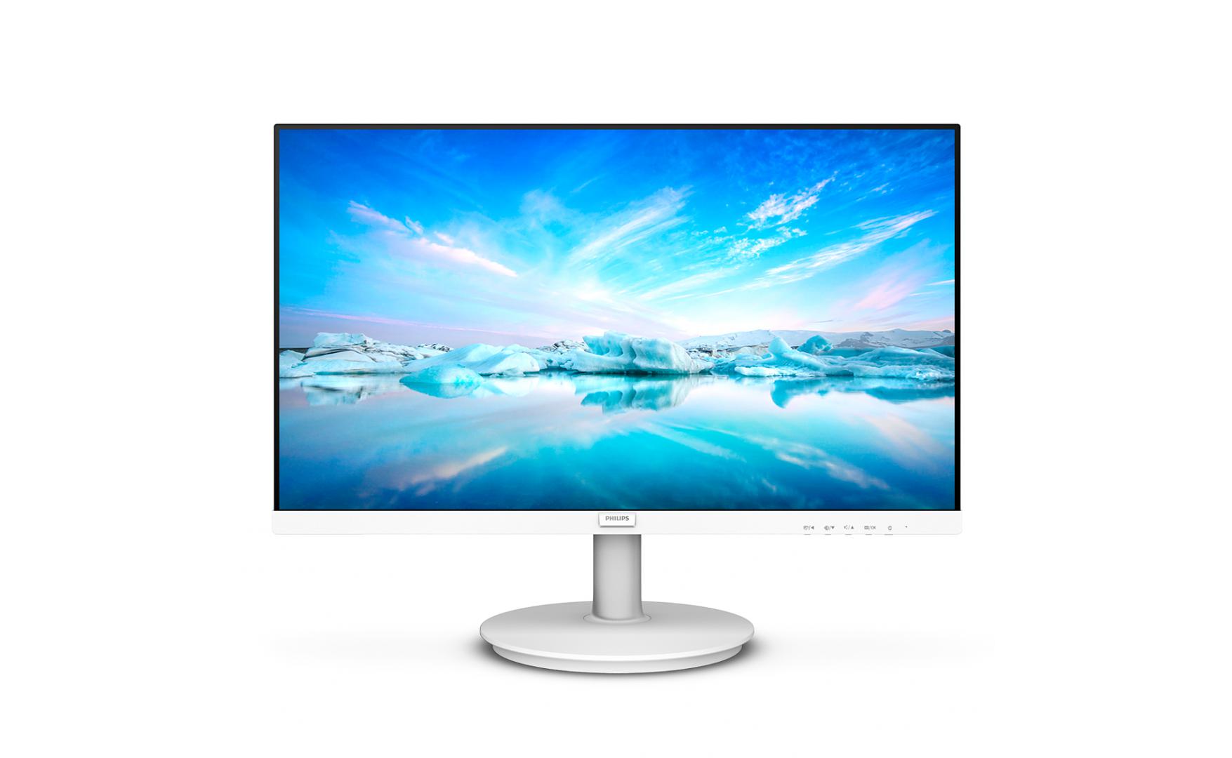 Monitor Philips 23.8" IPS FHD 1920x1080 100Hz 4ms FlickerFree Boxe 2Wx2 VGA HDMI Alb "241V8AW/00" ( timbru verde 7 lei )