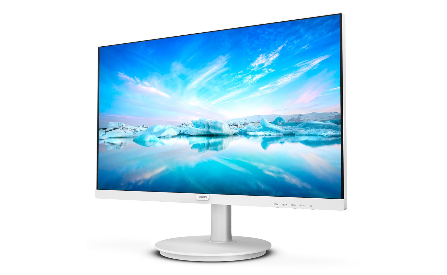 Monitor Philips 23.8" IPS FHD 1920x1080 100Hz 4ms FlickerFree Boxe 2Wx2 VGA HDMI Alb "241V8AW/00" ( timbru verde 7 lei )
