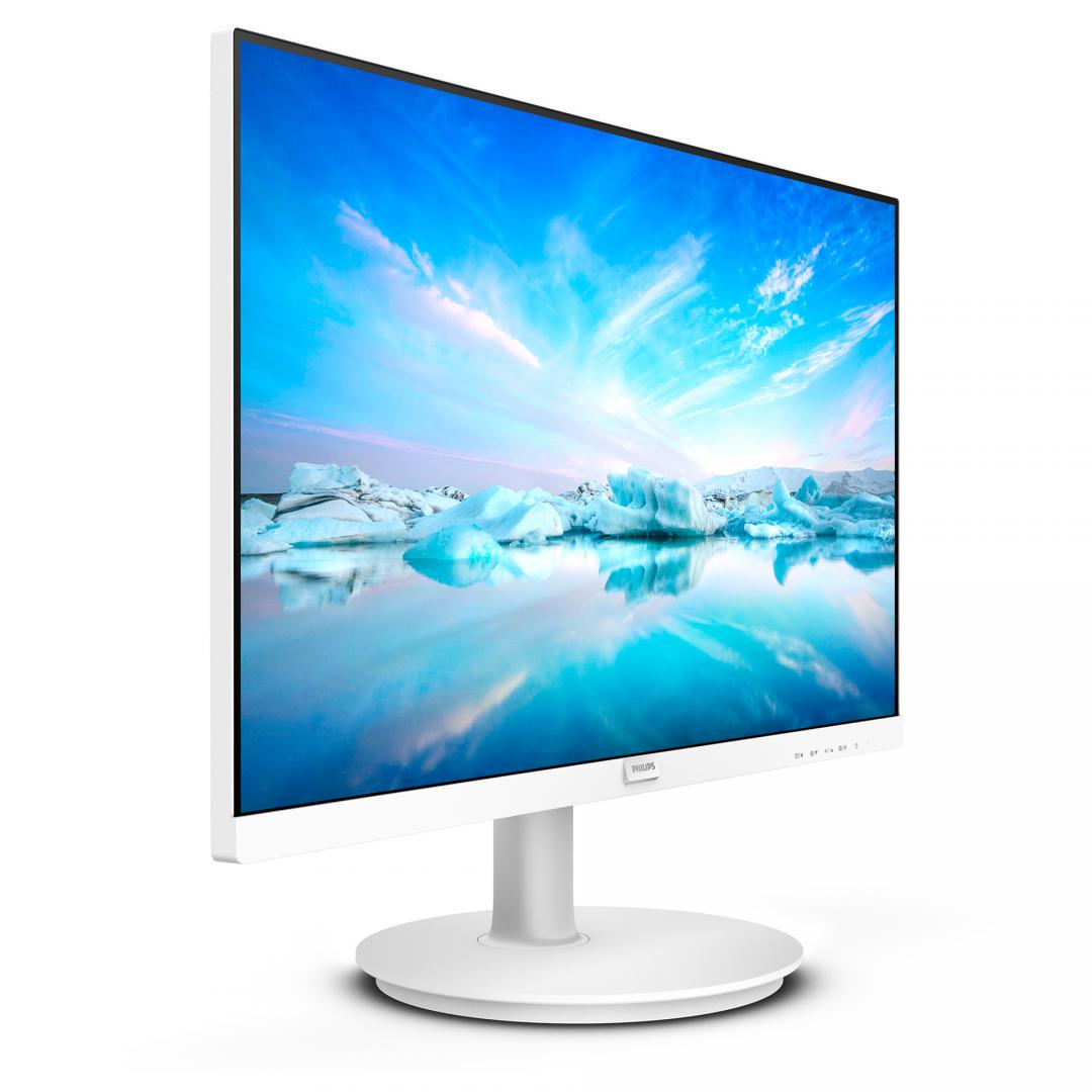 Monitor Philips 23.8" IPS FHD 1920x1080 100Hz 4ms FlickerFree Boxe 2Wx2 VGA HDMI Alb "241V8AW/00" ( timbru verde 7 lei )