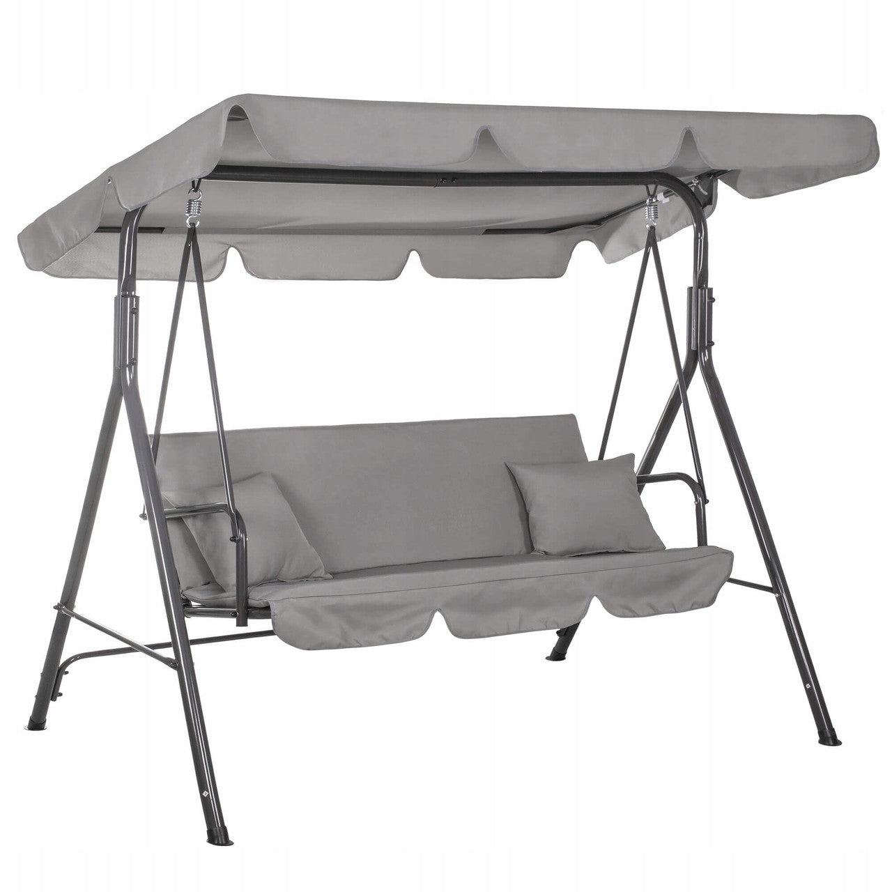 Leagan Balansoar Sersimo Luna GS13S cu Pernite pentru Terasa sau Gradina, 3 locuri, 220kg, gri