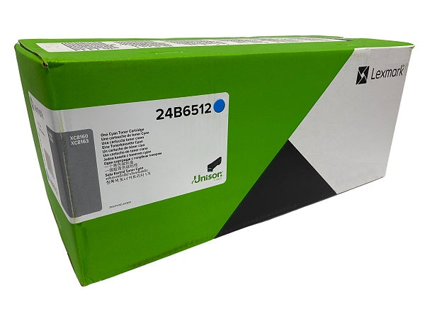 Toner Original Lexmark Cyan, 24B6512, pentru XC8160|XC8160|XC8163, 50K, "24B6512"