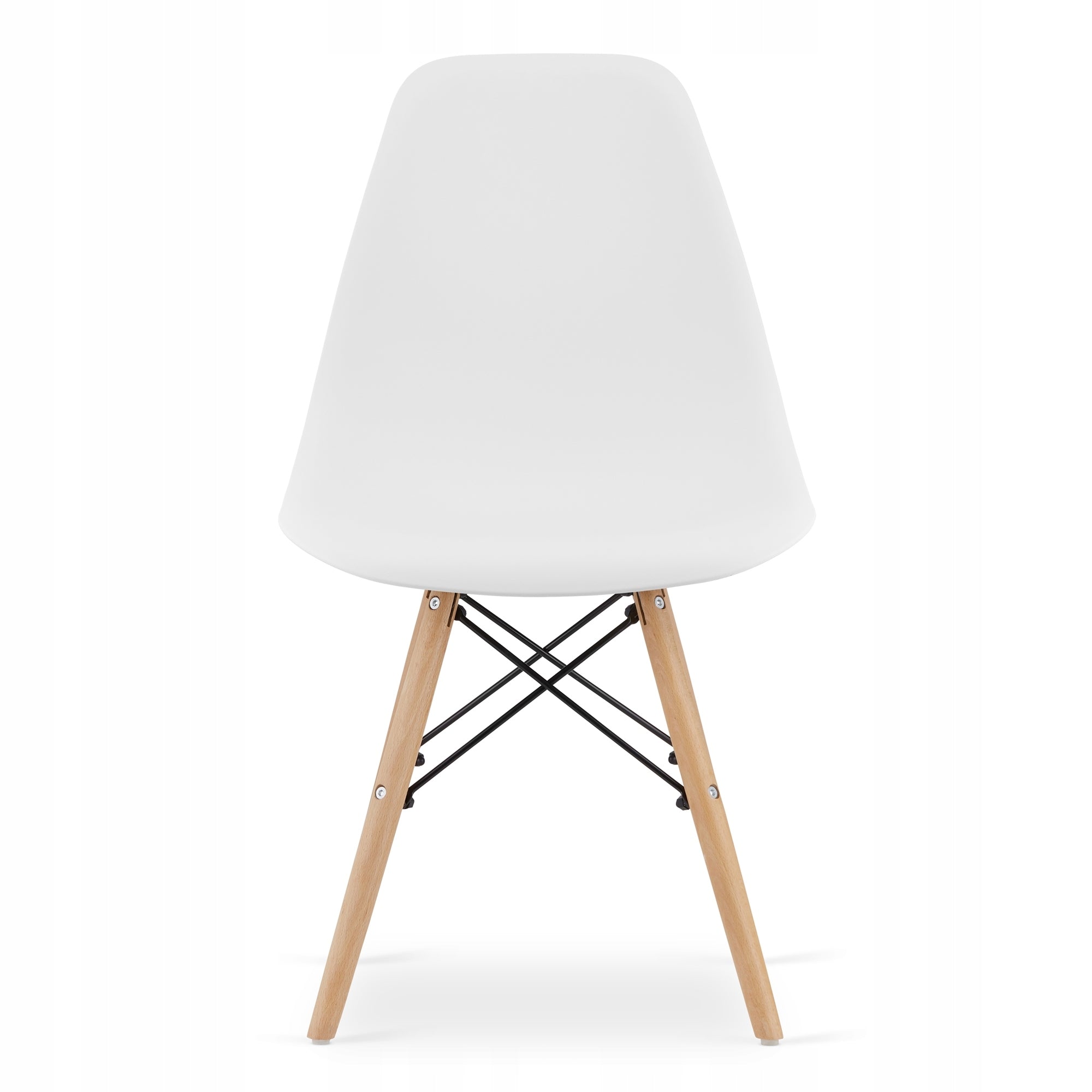 Set 4 scaune dining Scandinav pentru bucatarie, 38x42x82cm, alb