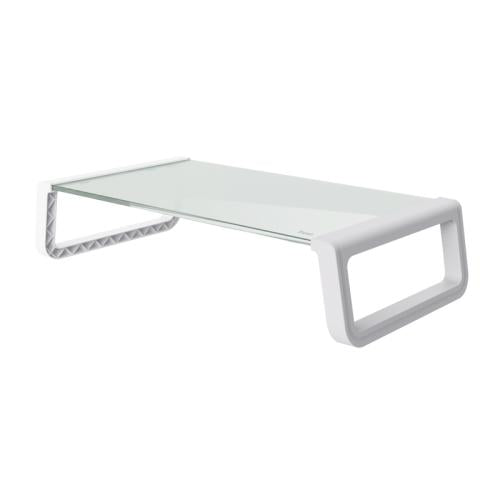 TRUST MONTA GLASS MONITOR STAND WHT "25351"
