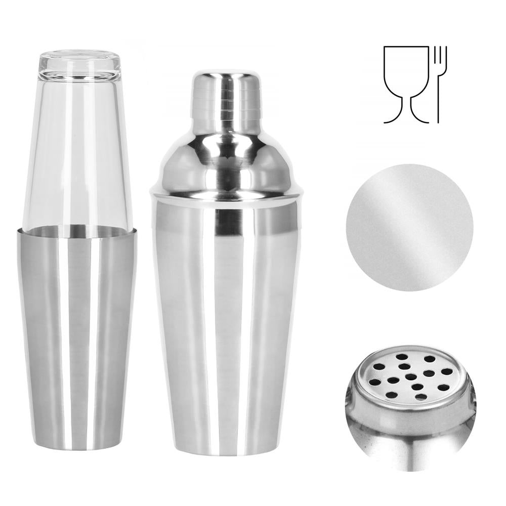 Set Cocktail Shaker Kit pentru barmani 700ml, KI18, 18 piese