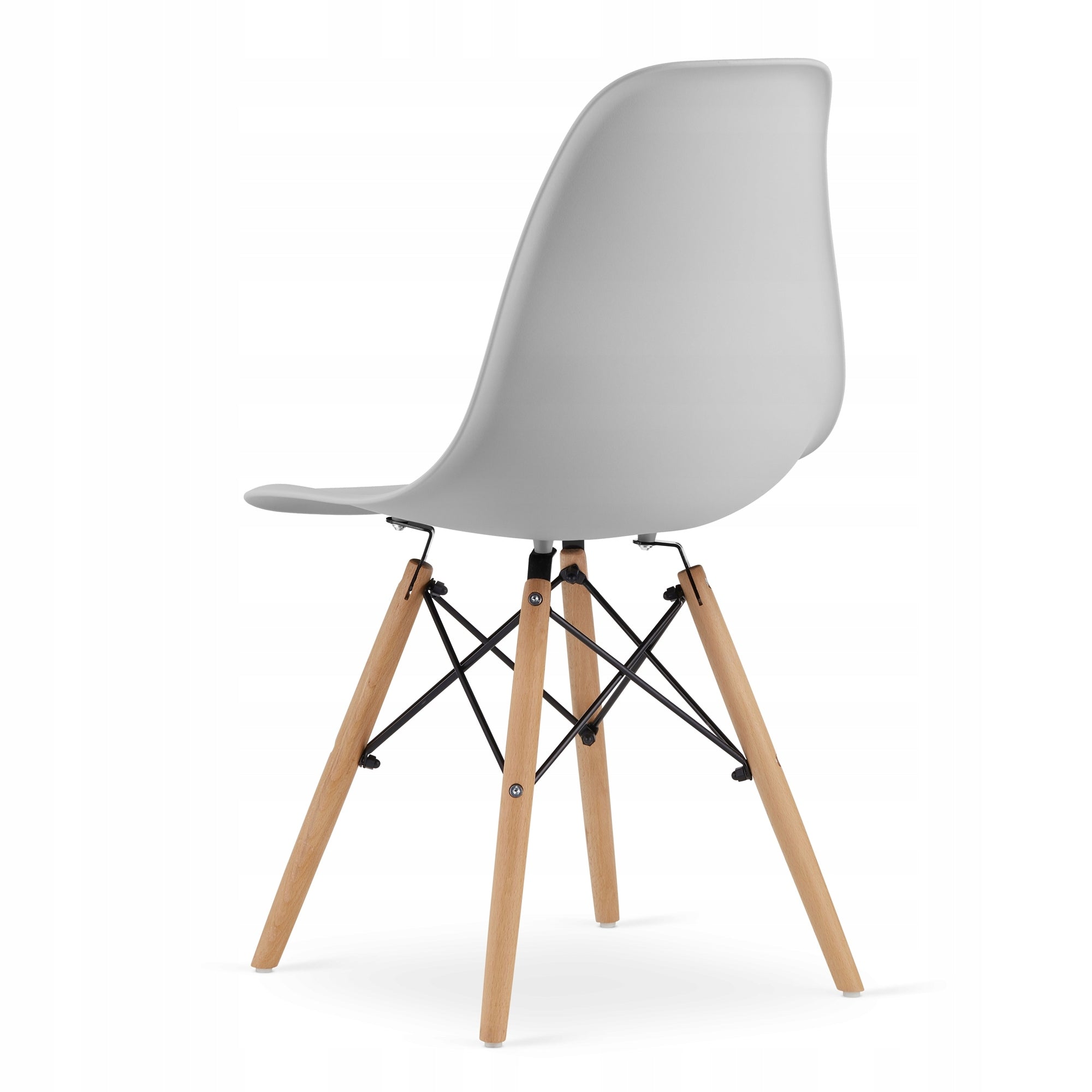 Set 4 scaune dining Scandinav pentru bucatarie, 38x42x82cm, gri