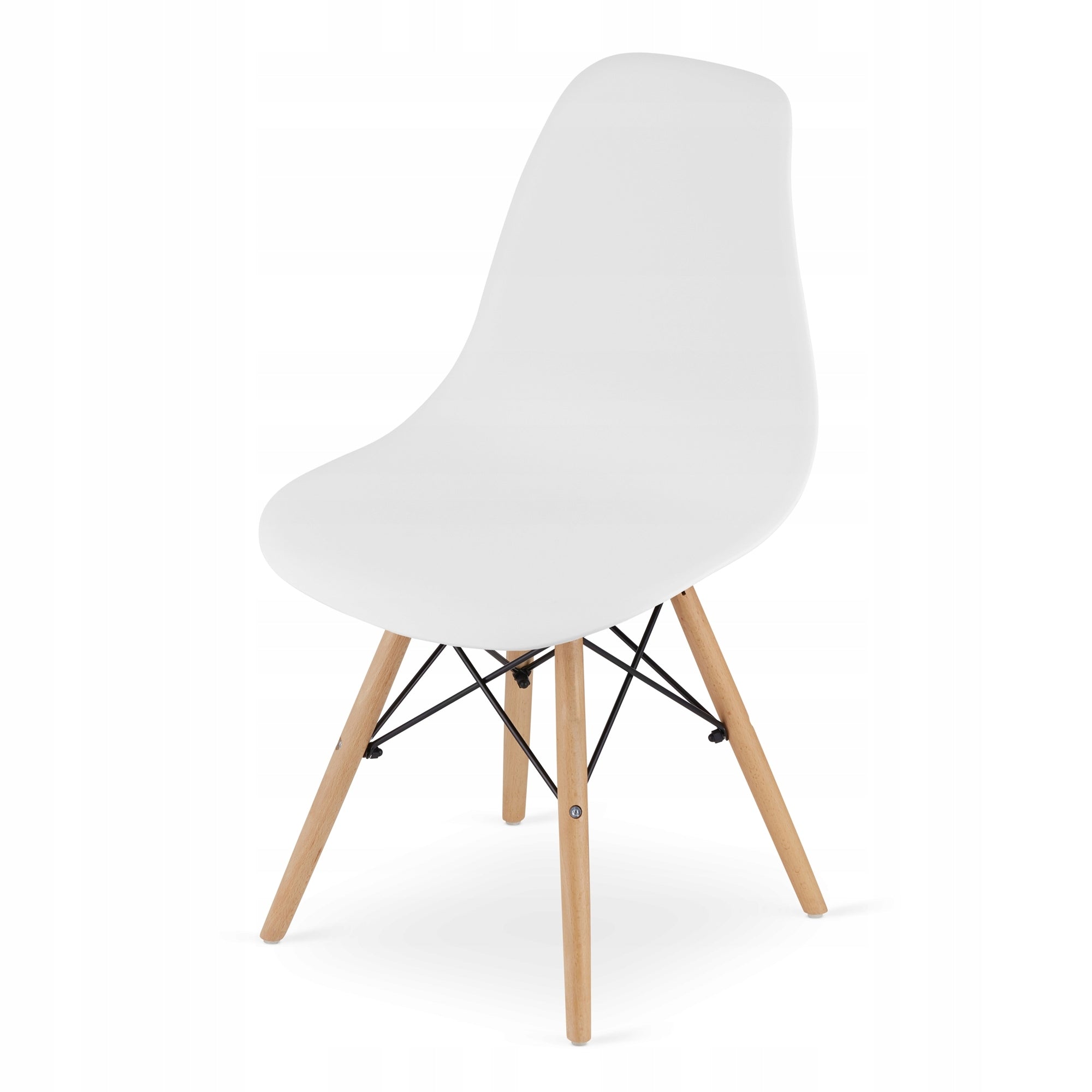 Scaun dining Scandinav pentru bucatarie, 38x42x82cm, alb