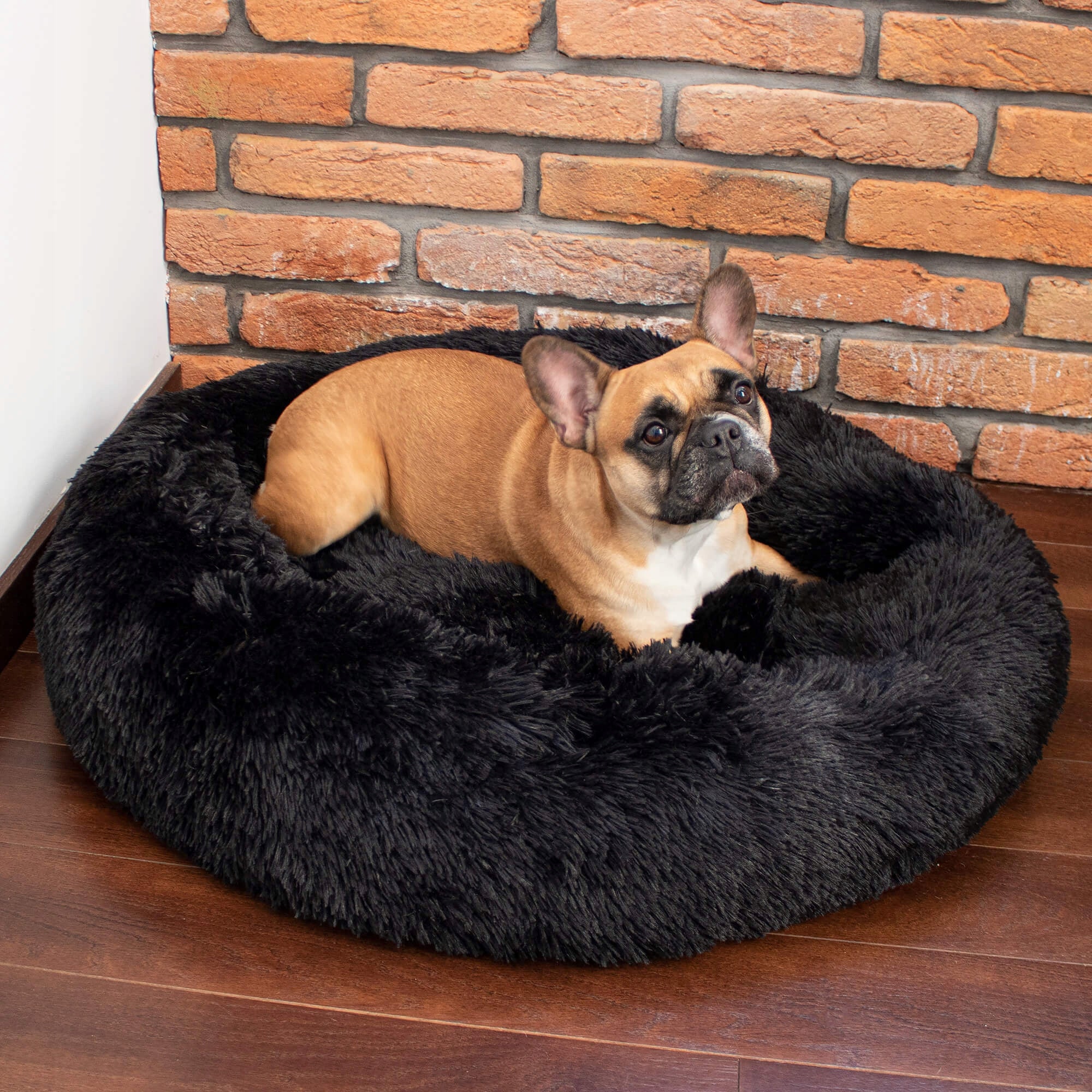Pat Sersimo pentru caini si pisici, cu husa detasabila, negru, 40cm