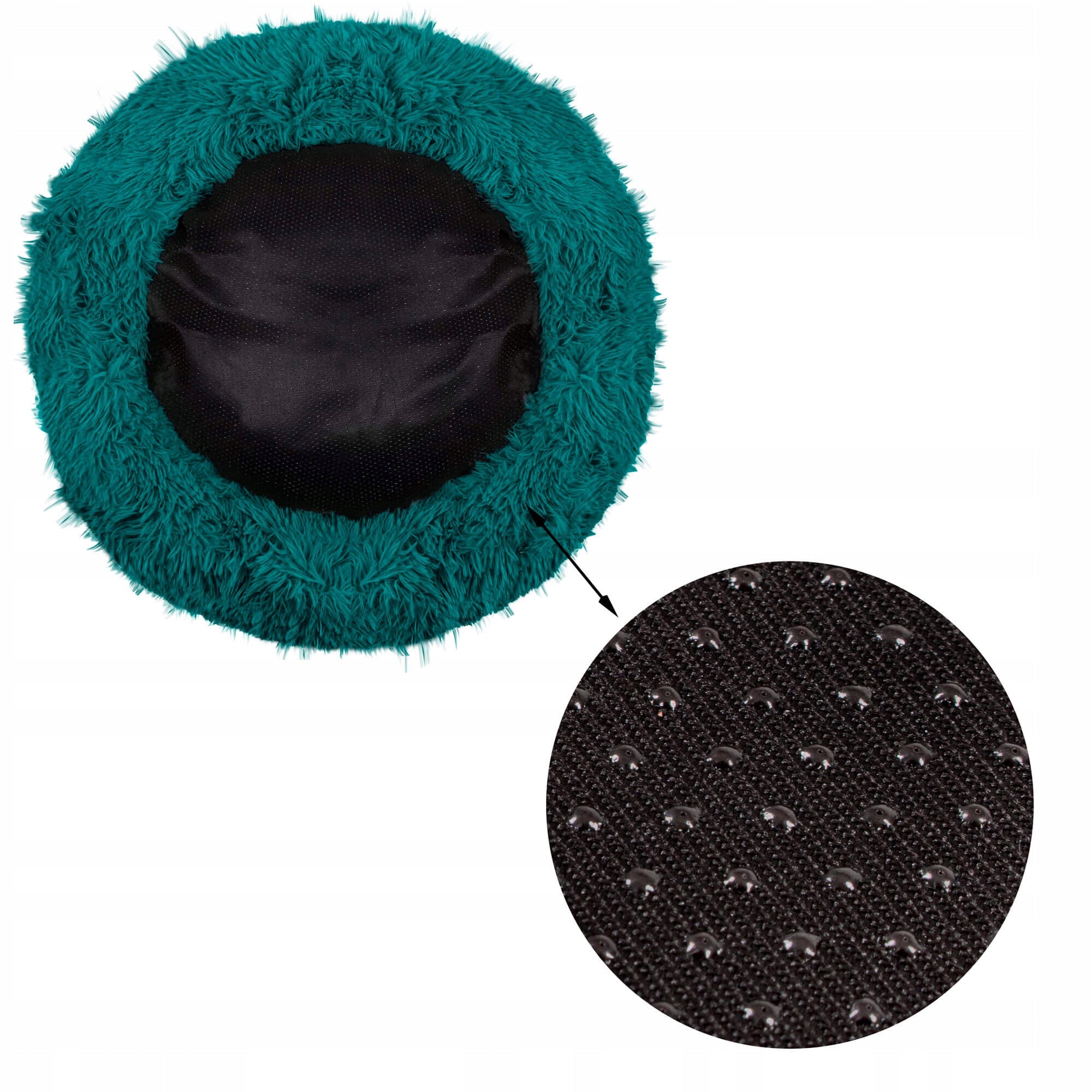 Pat Sersimo pentru caini si pisici, cu husa detasabila, verde, diametru 70cm