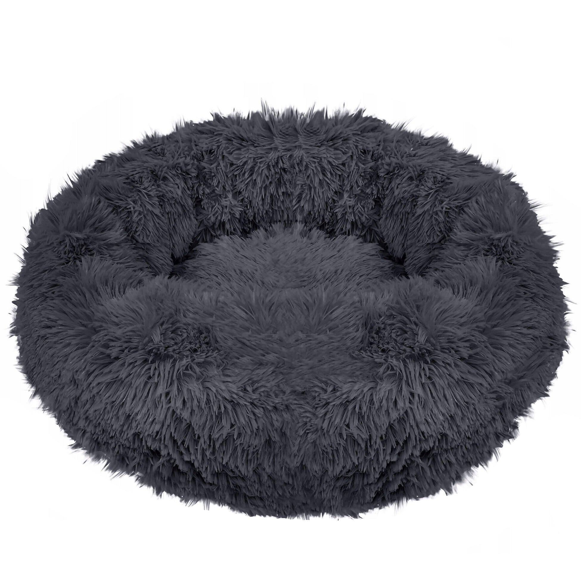 Pat Sersimo pentru caini si pisici, cu husa detasabila, gri inchis, 50cm