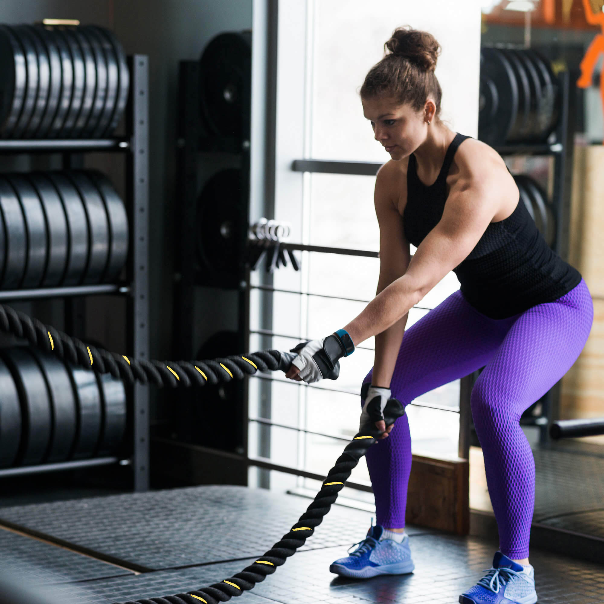 Sfoara fitness pentru Crossfit, 9 metri, 7 kilograme