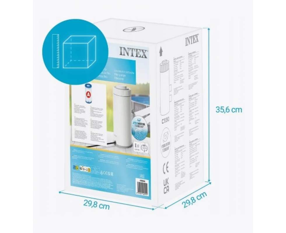 Pompa filtrare Intex 26604, debit 2006 l/h, cu Hydro Aeration, pentru piscine pana la Ø366 cm