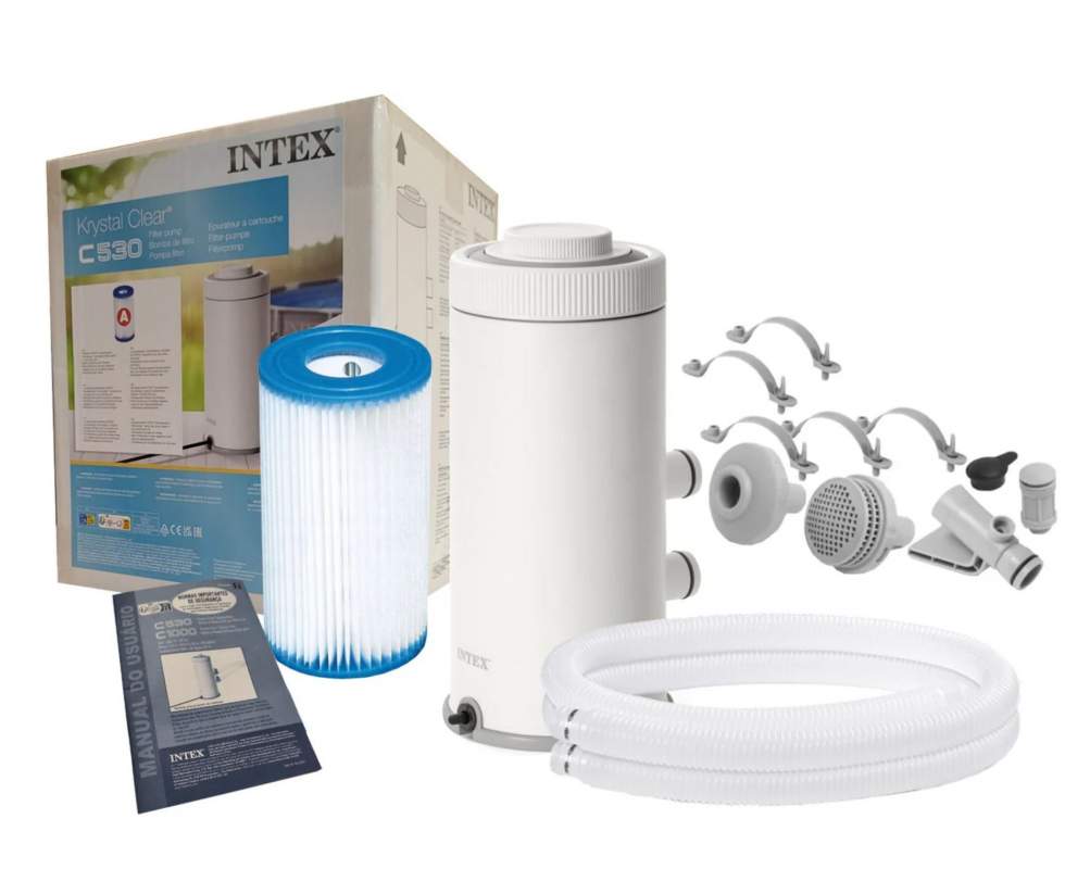 Pompa filtrare Intex 26604, debit 2006 l/h, cu Hydro Aeration, pentru piscine pana la Ø366 cm