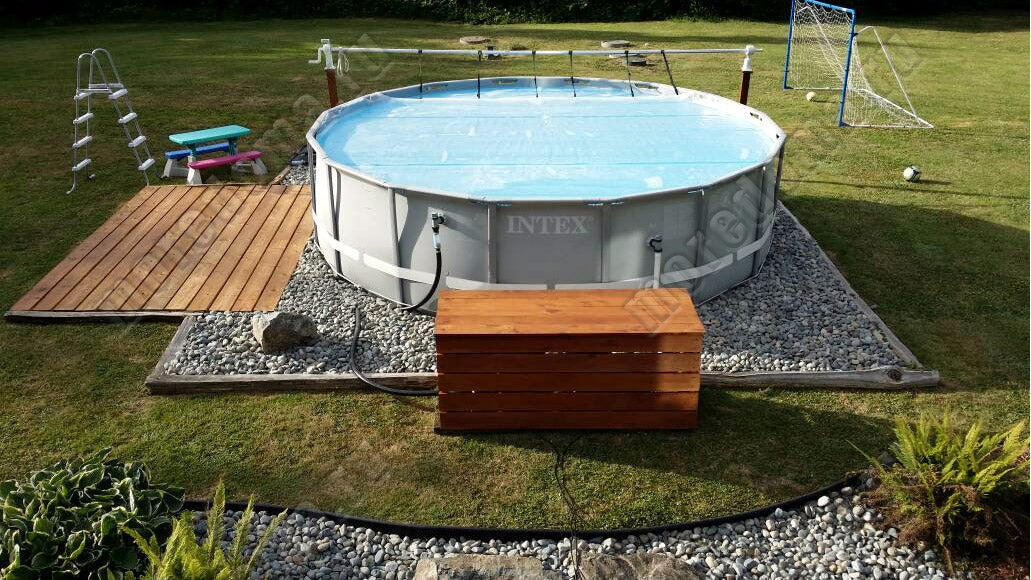 Piscina cadru metalic Prism Frame Premium Intex 26726NP, 457x122 cm, cu toate accesoriile