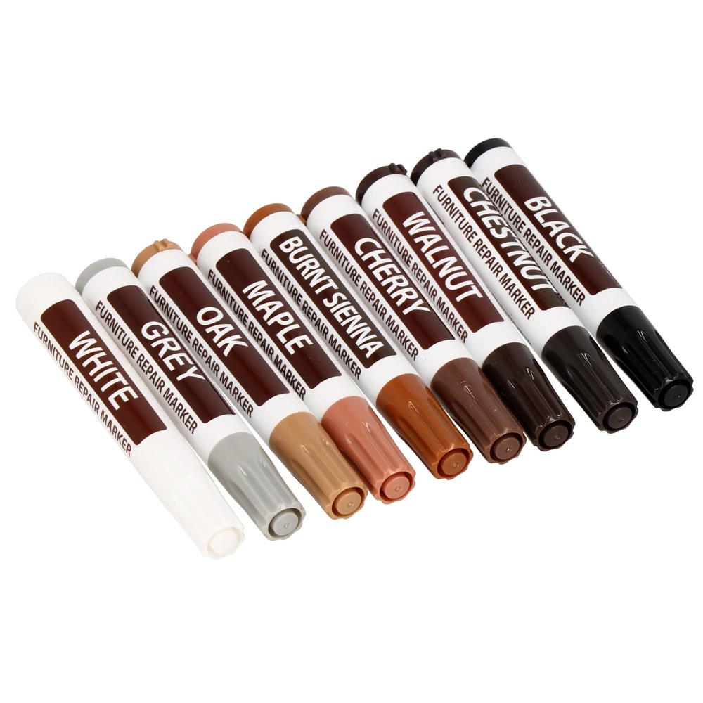 Set 20 markere si creioane de ceara pentru reparatii mobila, multicolor