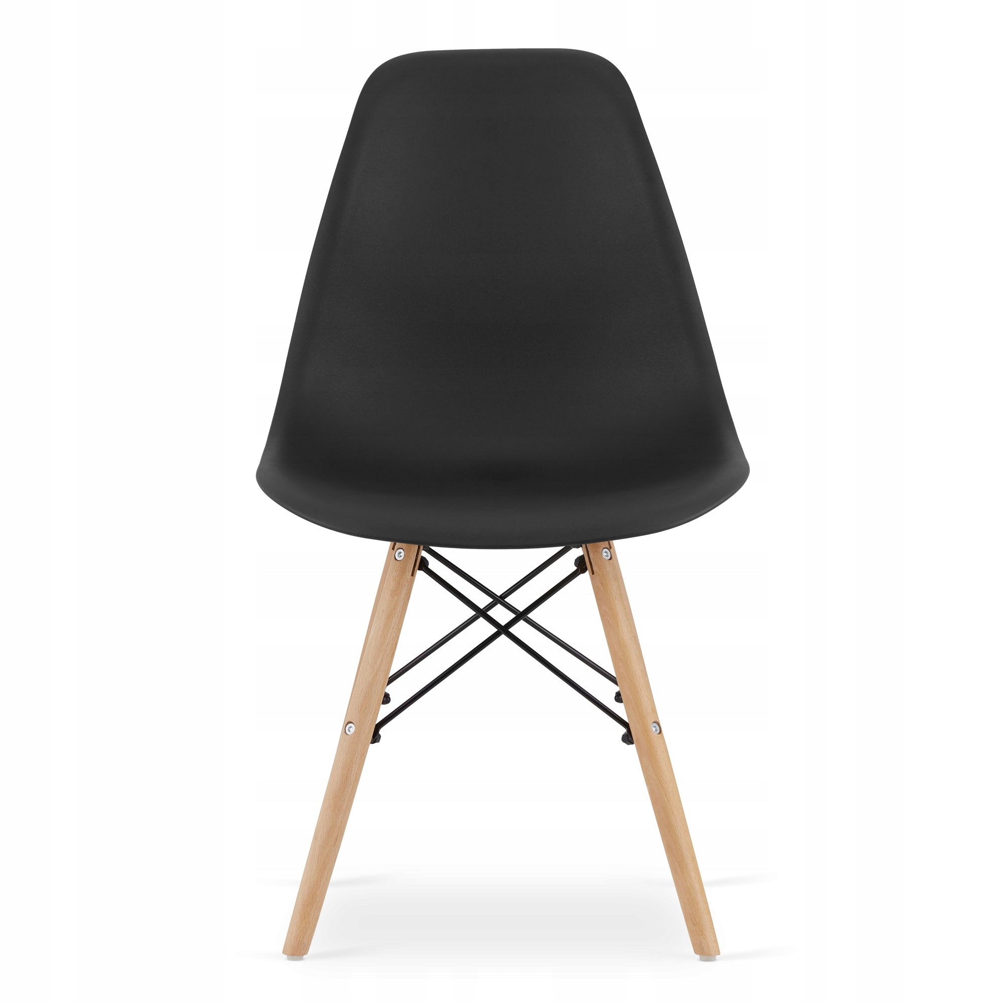Set 4 scaune dining Scandinav pentru bucatarie, 38x42x82cm, negru