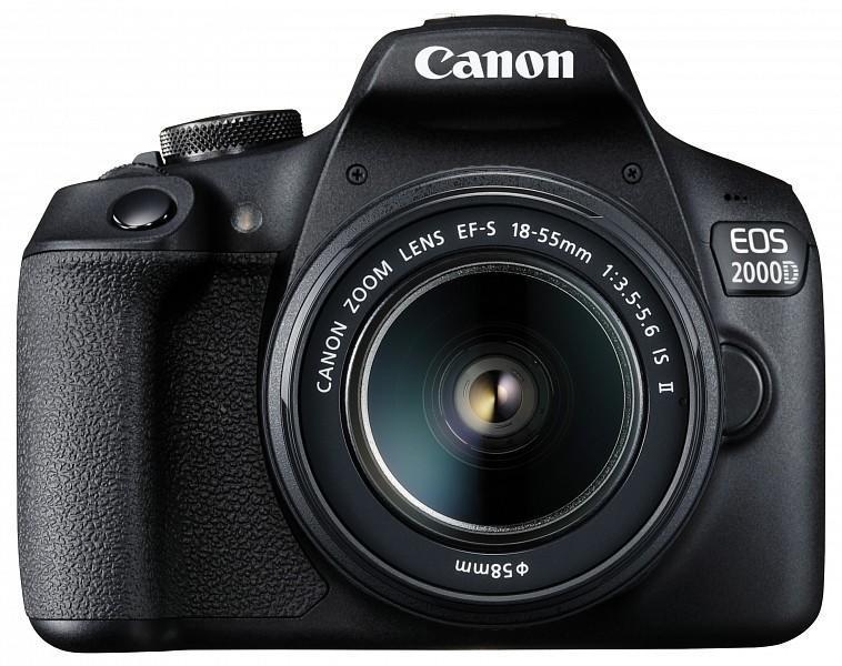 Camera foto CANON EOS-2000D kit,ob EF-S 18-55mm f/3.5-5.6 IS II 24.1MP,3.0" TFT fixed DIGIC 4+,ISO 100-6400,FullHD movies, HDMI mini,USB,WI-FI, Li-ion LP-E10 "2728C028AA"