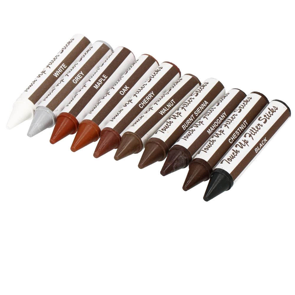 Set 20 markere si creioane de ceara pentru reparatii mobila, multicolor