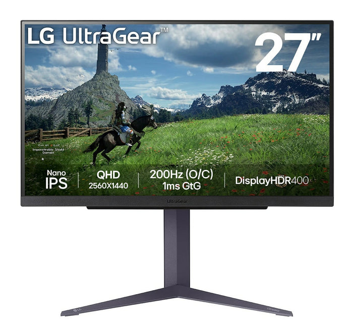 LG Gaming UltraGear 27GS85Q-B 27 inch QHD IPS 1 ms 200 Hz HDR FreeSync & G-Sync Compatible "27GS85Q-B" – Monitoare gaming
