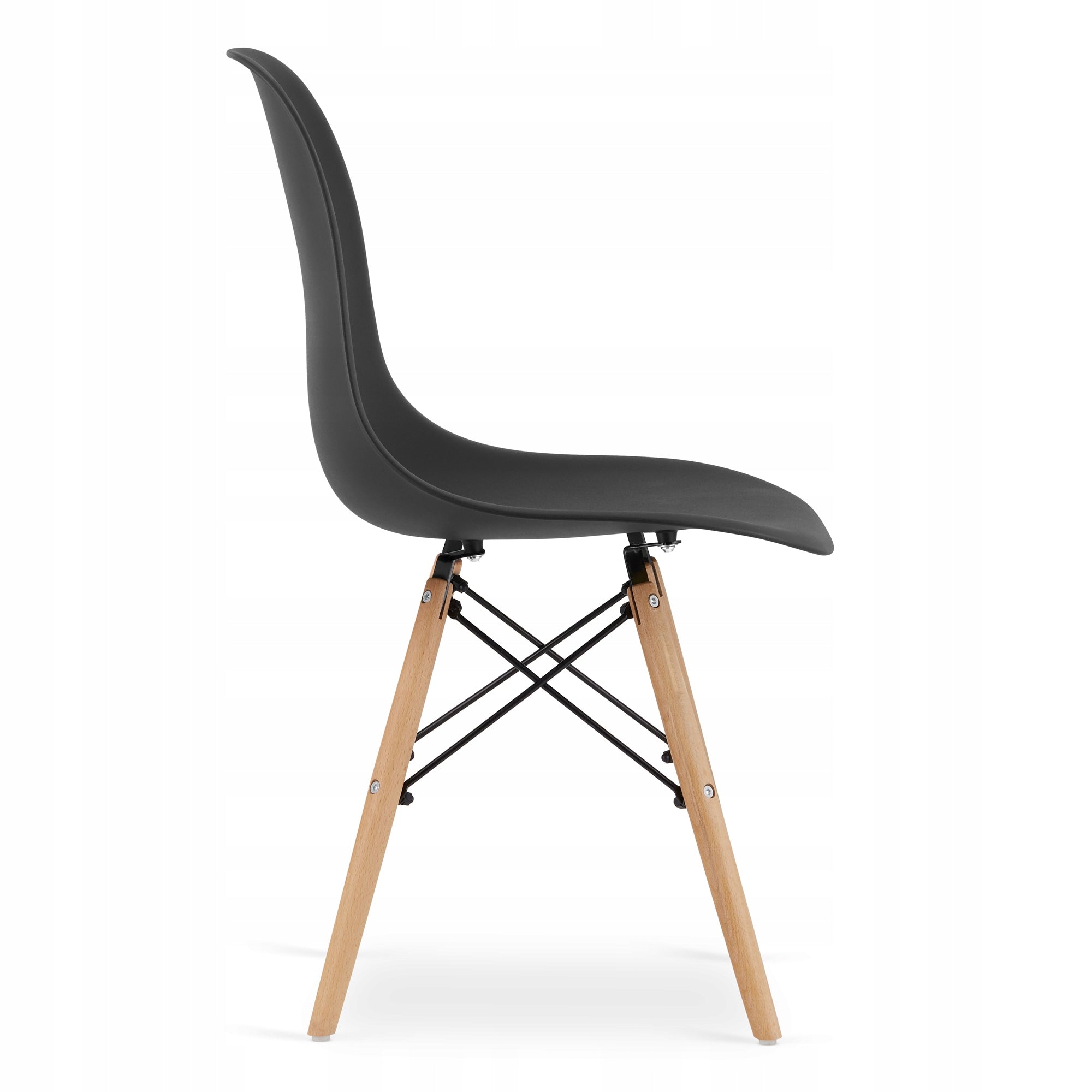 Scaun dining Scandinav pentru bucatarie, 38x42x82cm, negru