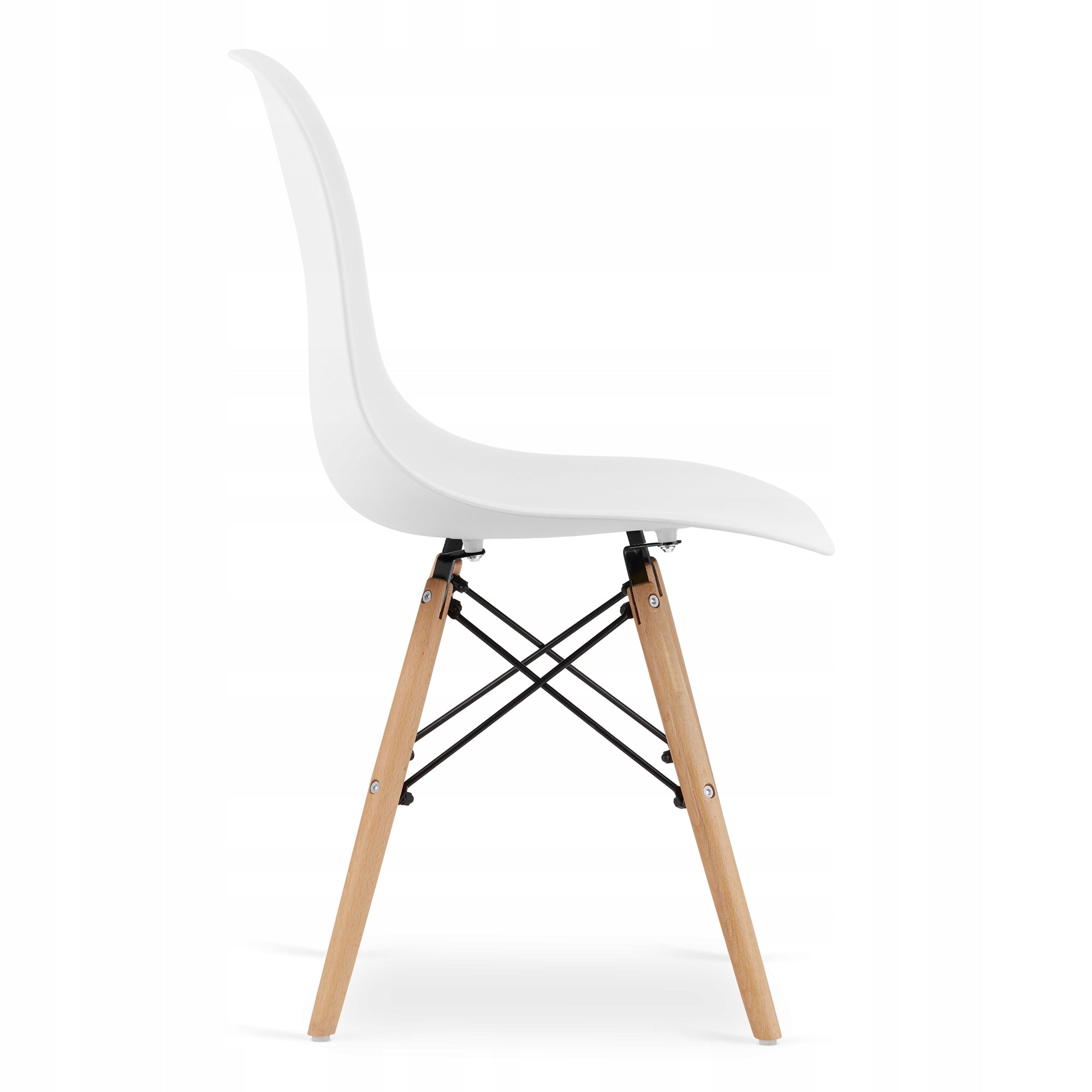 Scaun dining Scandinav pentru bucatarie, 38x42x82cm, alb