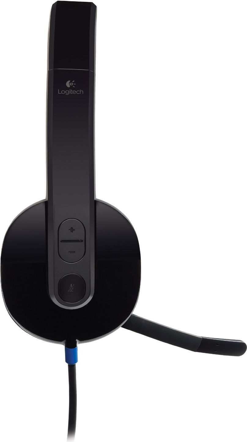 CASTI Logitech, "H540", cu fir, standard, utilizare multimedia, call center, microfon pe brat, conectare prin USB 2.0, negru, "981-000480", (timbru verde 0.8 lei)