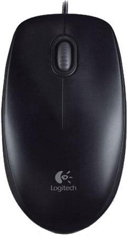 MOUSE LOGITECH, "B100", PC sau NB, cu fir, USB, optic, 800 dpi, butoane/scroll 3/1, , negru, "910-003357" 45501509