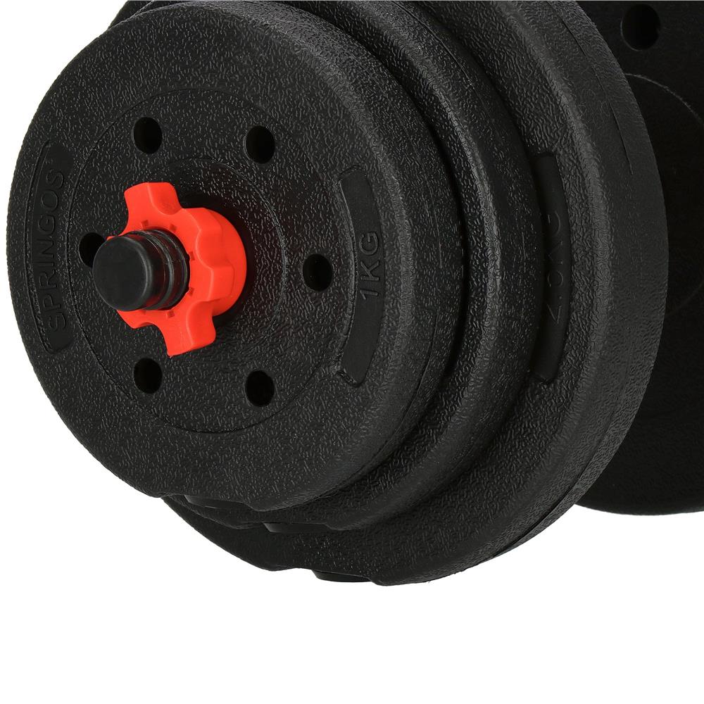 Set gantere si haltera reglabile Sersimo, 20kg