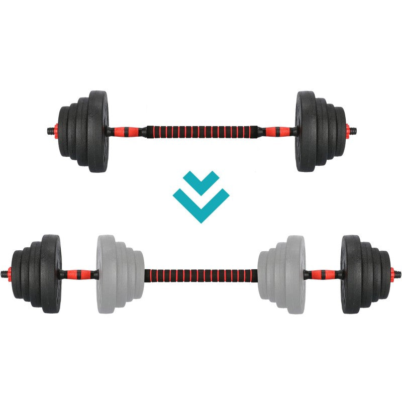 Set gantere si haltera reglabile Sersimo, 40kg