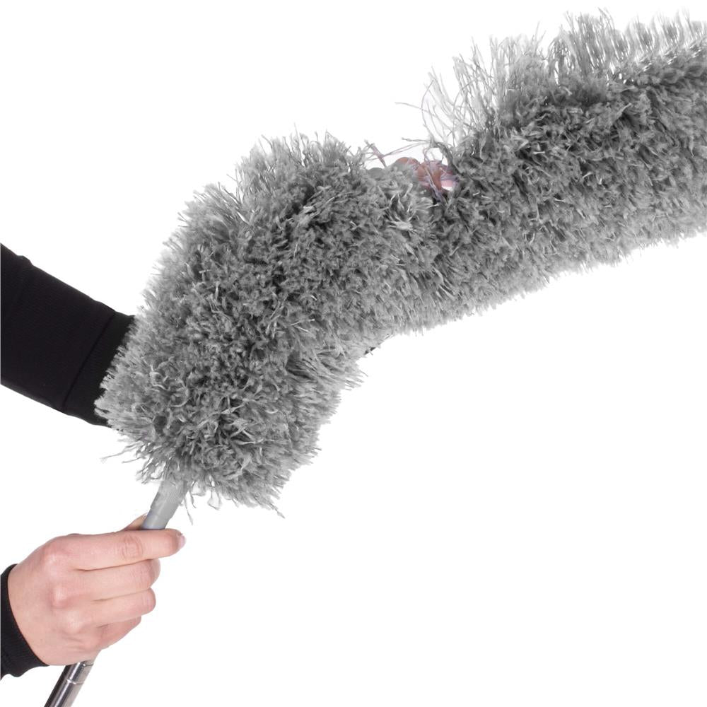 Pamatuf pentru praf cu coada telescopica pentru zone greu accesibile, 2 piese, 75-254 cm