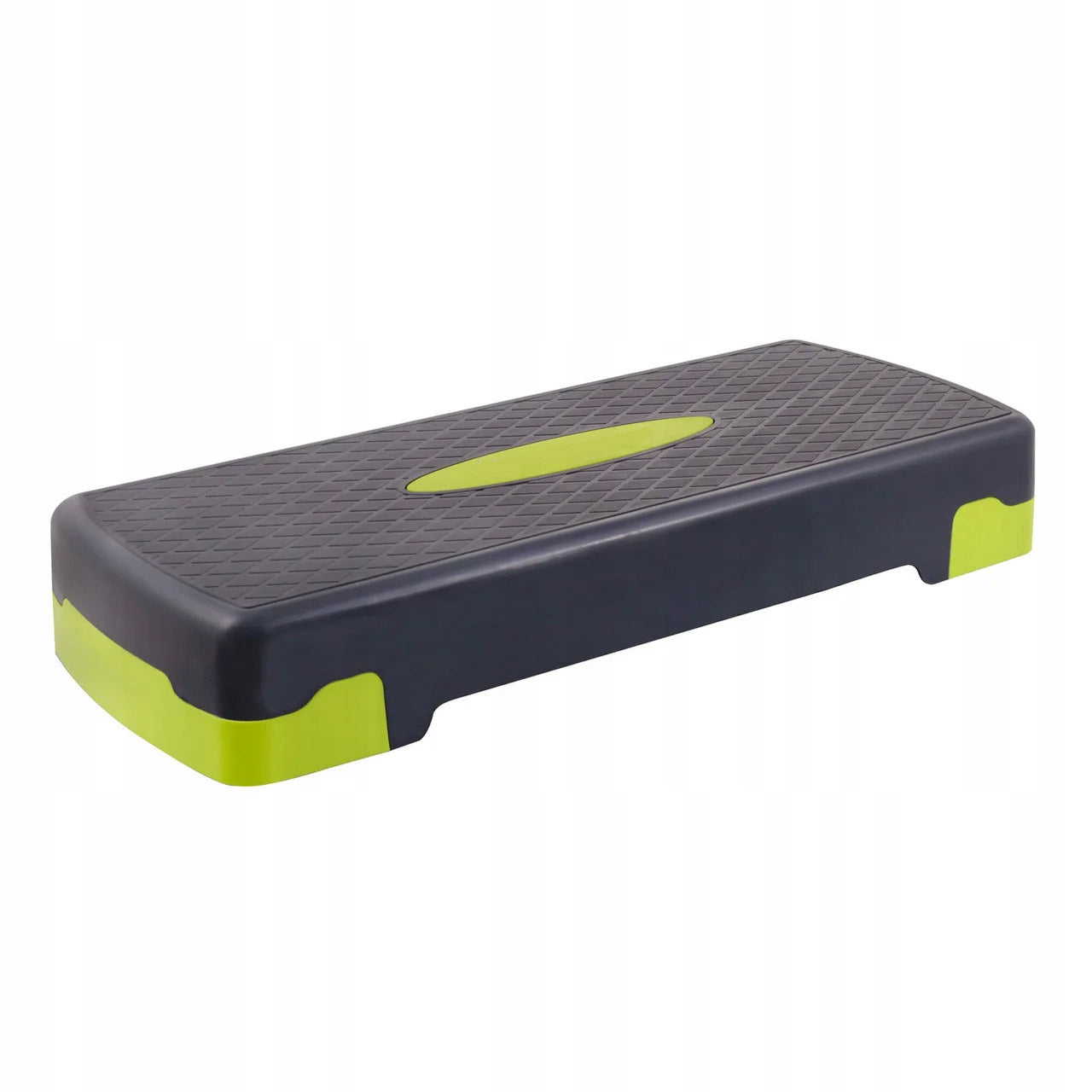 Stepper aerobic, ajustabil in 3 trepte, gri/verde, greutate maxima 250 kg, cu covoras de protectie