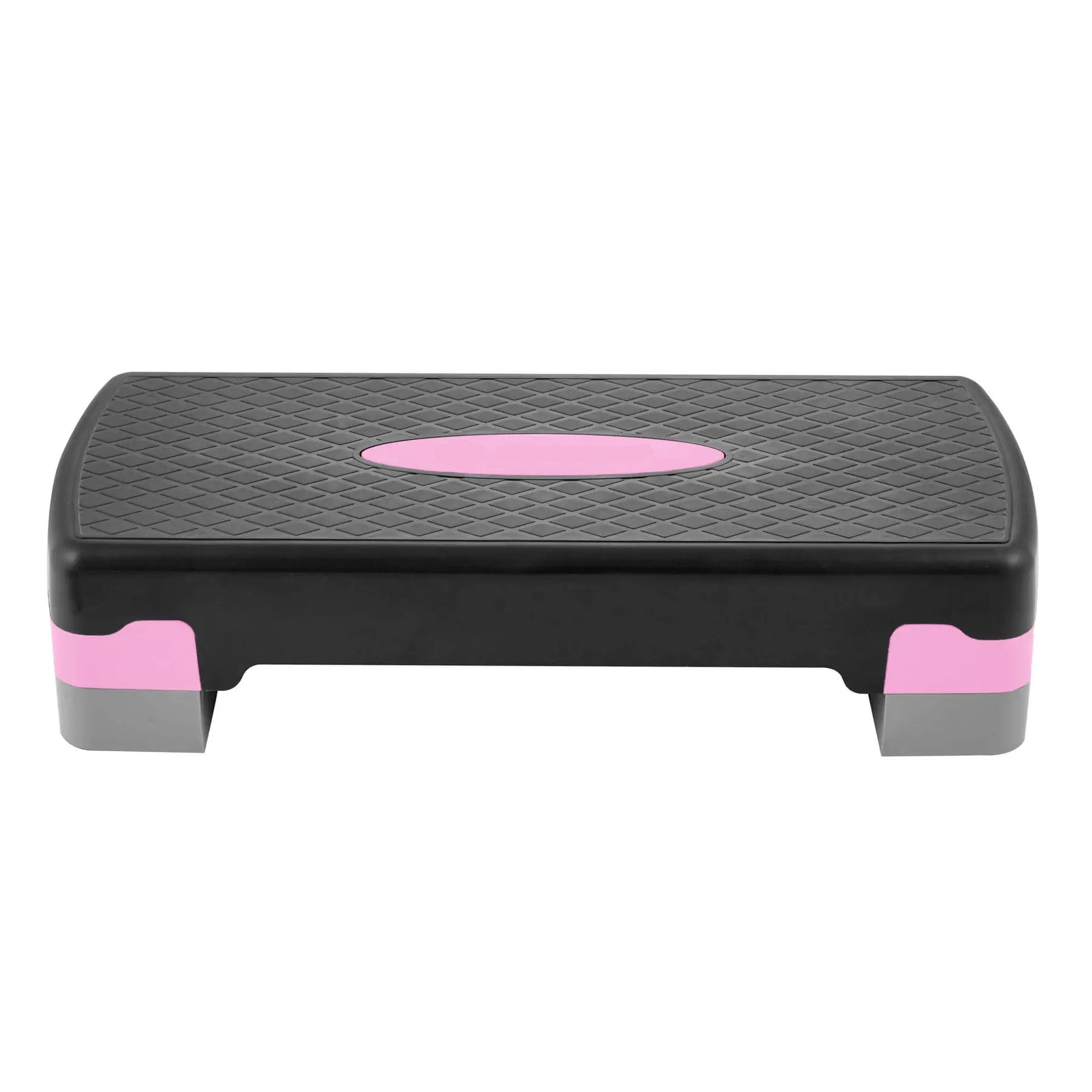 Stepper aerobic, ajustabil in 2 trepte, gri/roz, greutate maxima 250 kg, cu covoras de protectie