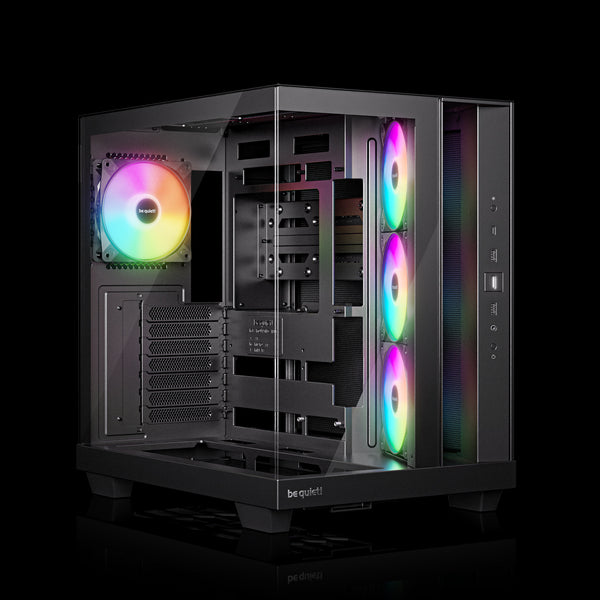 CARCASA be quiet "Light Base 500 LX Black", middle tower, gaming, fara sursa, suporta 10xfan, 4xfan inclus, , USB Type-C x 1, USBx2, audio+mic, 7 sloturi expansiune, negru, "BGW85"