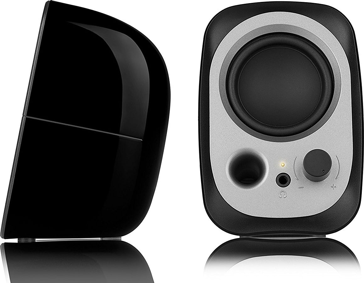 BOXE EDIFIER 2.0, RMS: 4W (2 x 2W), bass reflex port, USB power, black, "R12U"