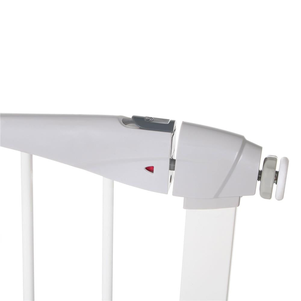 Poarta de siguranta Safety Gate pentru scari, ajustabila 118-127 cm, din otel, alba
