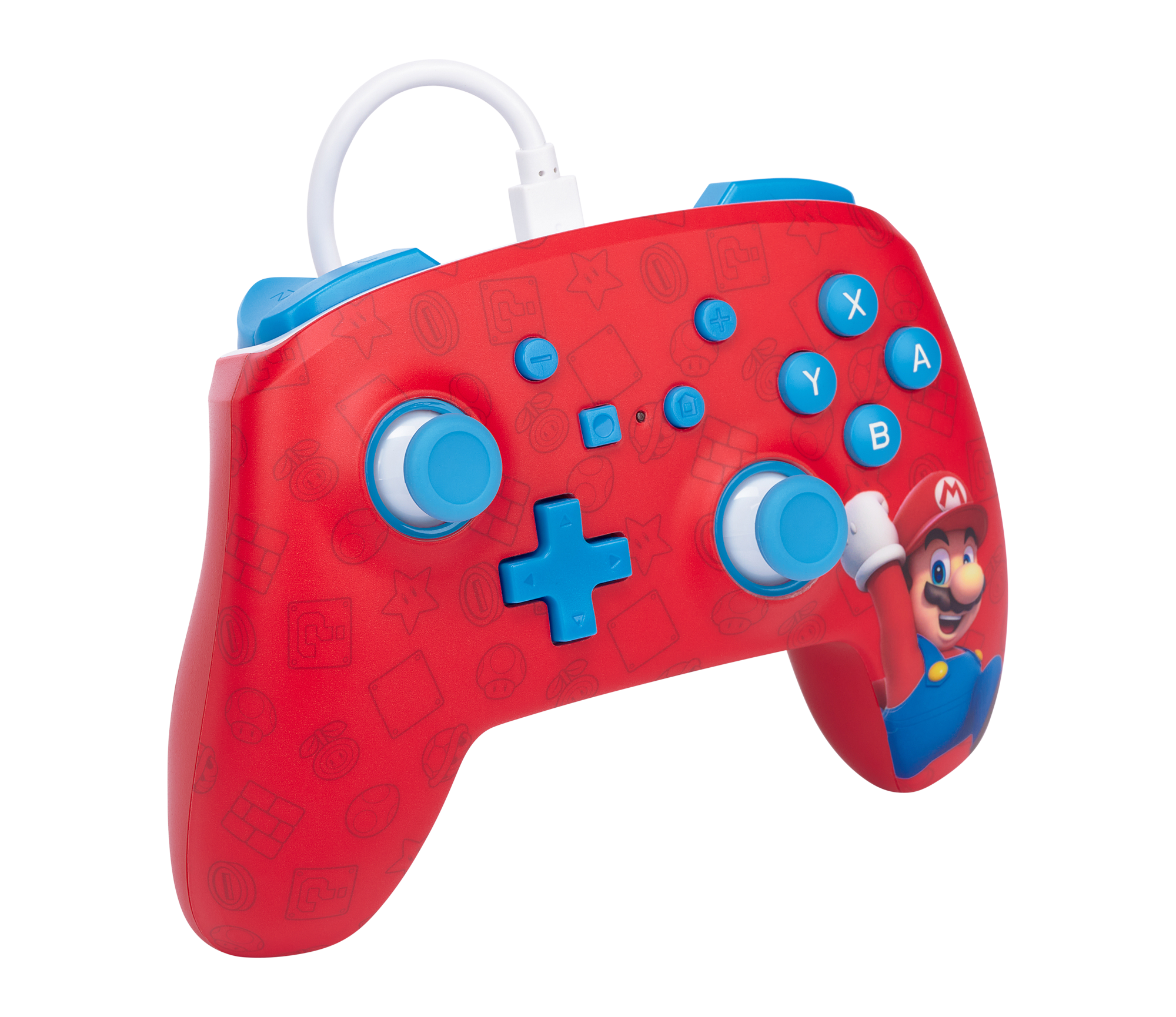 CONTROLLER PowerA, cu fir, pentru Nintendo, Woo-Hoo Mario, "NSGP0001-01"