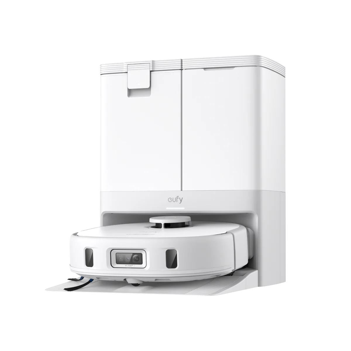 Robot All-in-One Anker "eufy X10 Pro Omni", 8.000 Pa, aspirare uscata si umeda, Wi-Fi, BTH, App, multi-suprafete, volum rezervor 2.5L, alb, "T2351G21" - 194644287153